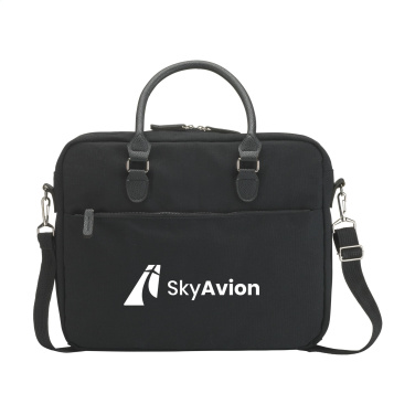 Logo trade corporate gifts image of: Denver Recycled Canvas 15.6-inch laptop bag