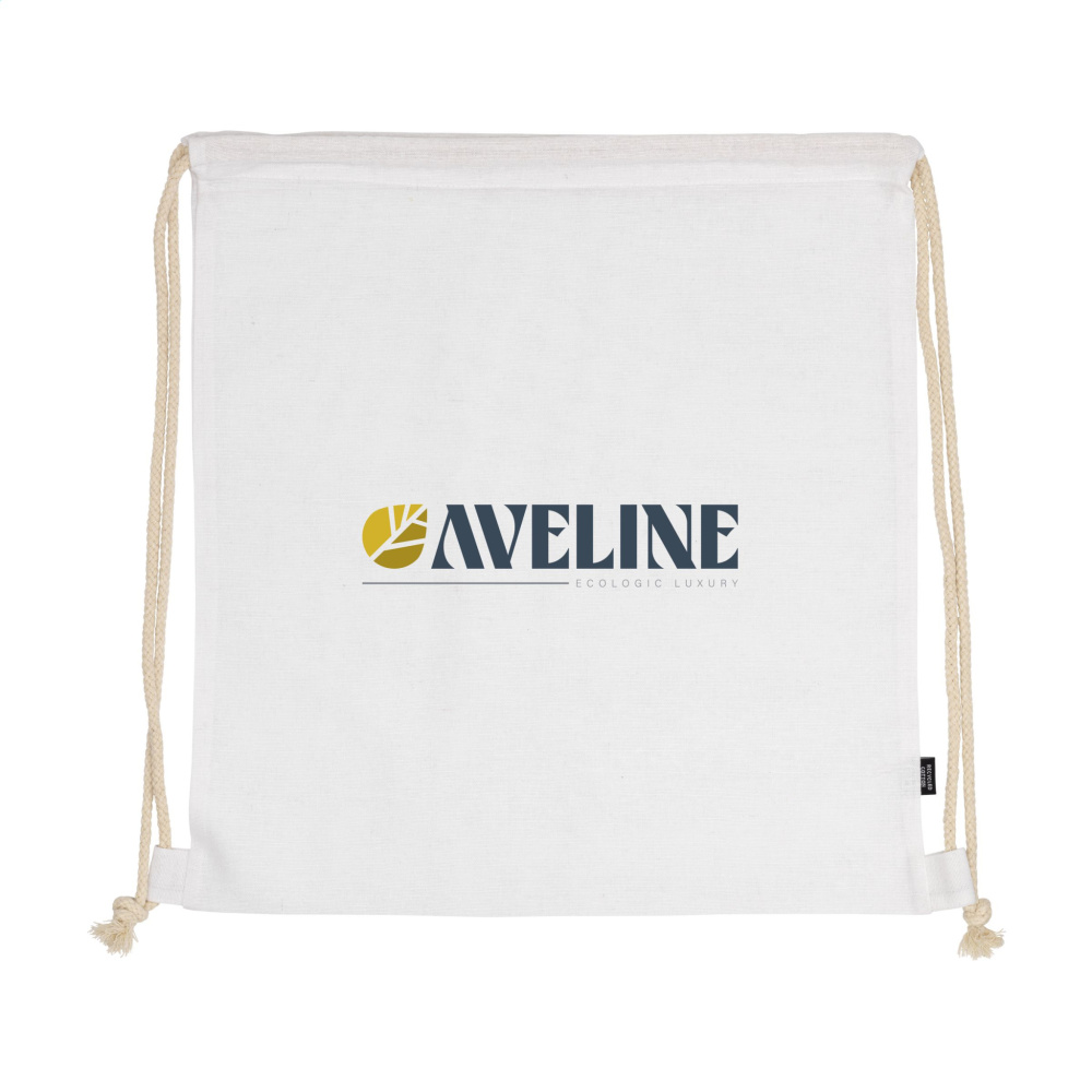 Logo trade promotional products image of: PromoColour GRS Recycled Cotton Backpack (150 g/m²)