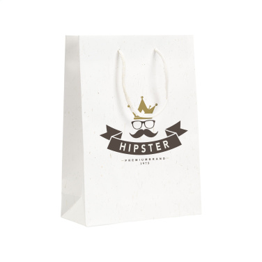 Logo trade business gift photo of: Leaf It Bag recycled with straw fibres (180 g/m²) M