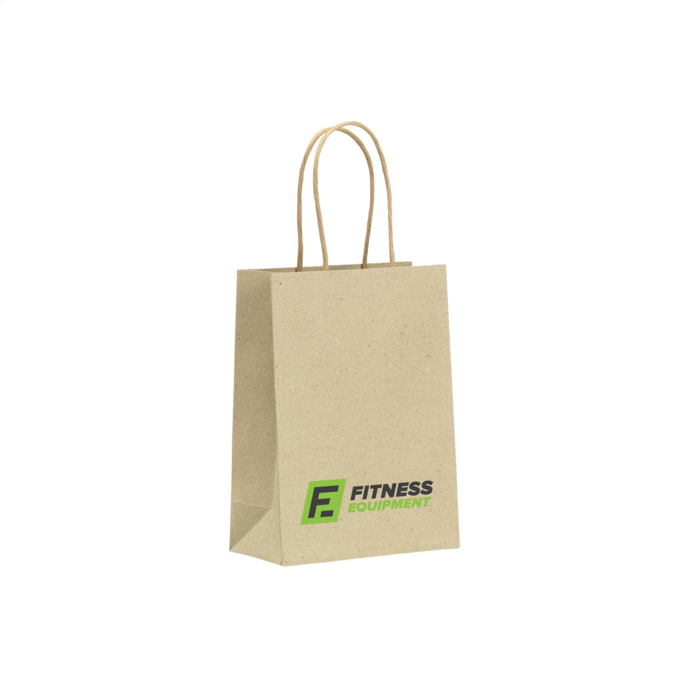 Logotrade promotional product image of: Leaf It Bag recycled grass paper (120 g/m²) S