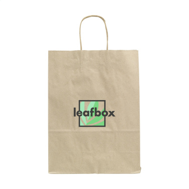 Logotrade promotional item picture of: Leaf It Bag Wide recycled grass paper (90 g/m²) M