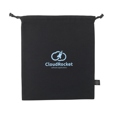 Logotrade advertising product image of: Gift Pouch GRS Recycled Cotton (150 g/m²) M