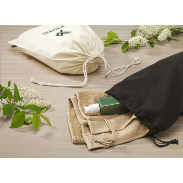 Logotrade promotional item image of: Gift Pouch GRS Recycled Cotton (150 g/m²) L