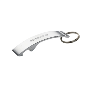 Logo trade promotional merchandise image of: Alu Opener keyring