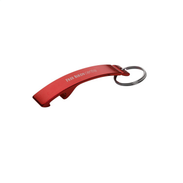 Logo trade promotional items image of: Alu Opener keyring