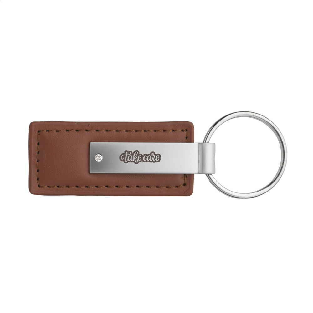 Logotrade promotional giveaway picture of: LeatherKey keyring