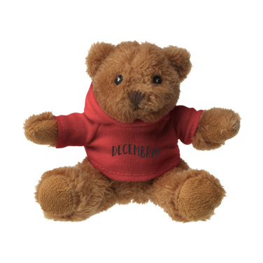 Logo trade promotional merchandise image of: HoodedBear bear cuddle toy