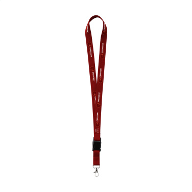 Logo trade business gifts image of: Lanyard Sublimation Buckle RPET 2 cm keycord