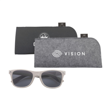 Logo trade promotional products image of: Feltro GRS RPET Pouch for glasses