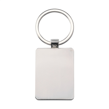 Logo trade promotional merchandise picture of: Bamboo Key Rectangle keyring