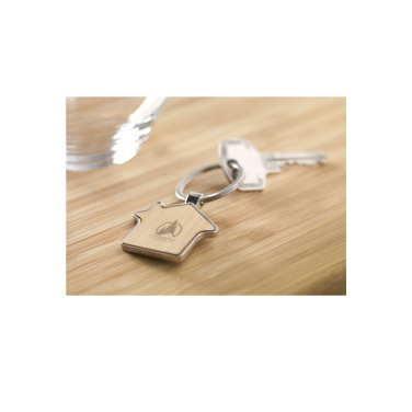 Logo trade promotional product photo of: Casa bamboo keyring
