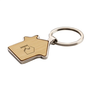Logotrade promotional product picture of: Casa bamboo keyring