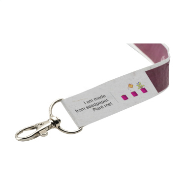 Logo trade promotional giveaways image of: Seed Paper Lanyard 2 cm