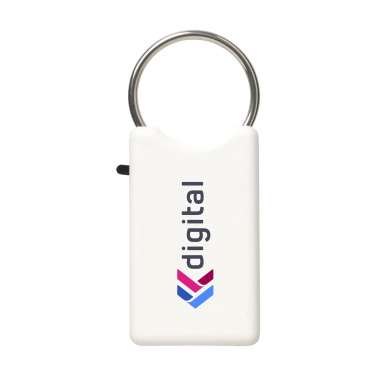 Logo trade promotional merchandise image of: Safe GRS Recycled Key Ring