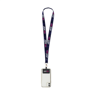 Logo trade advertising products picture of: Lanyard Sublimation RPET 2 cm with Patch keycord