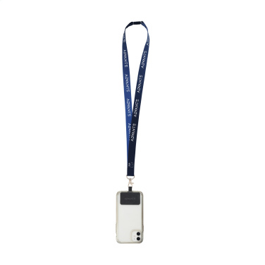 Logo trade promotional gifts image of: Lanyard Sublimation Safety RPET 2 cm with Patch