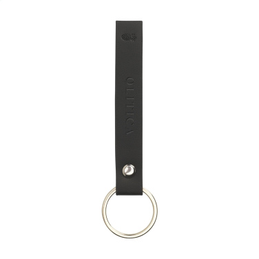 Logo trade promotional giveaways image of: Vegan Pineapple Leather Keyring