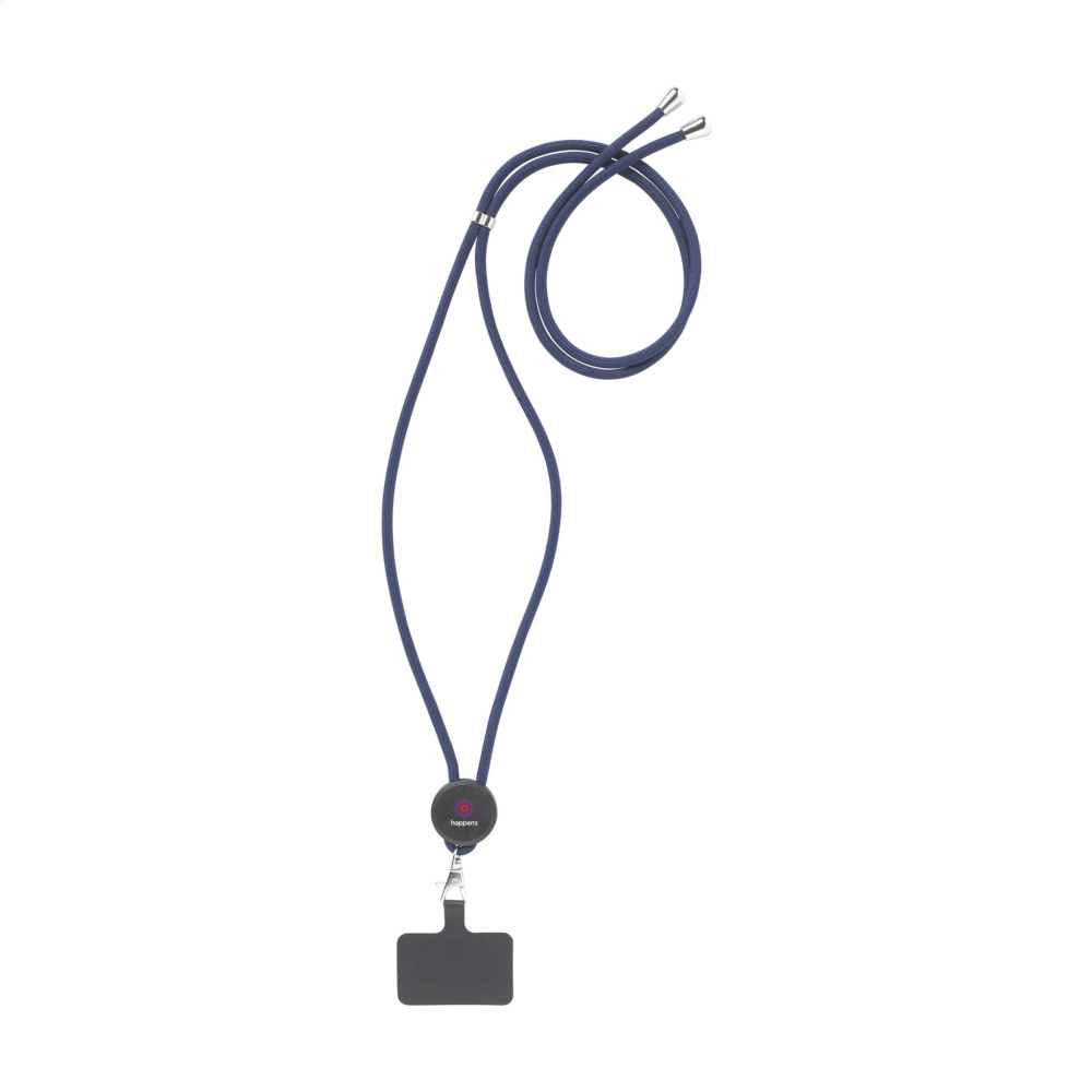 Logo trade promotional giveaways image of: Lace Lanyard GRS RPET 5 mm keycord