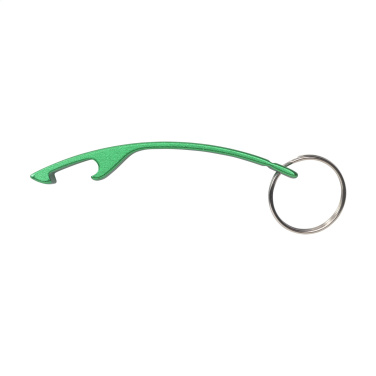 Logotrade corporate gift image of: Alu Opener GRS Recycled keyring
