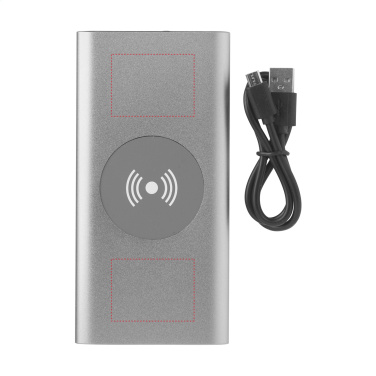 Logotrade corporate gift picture of: Aluminium 8000 Wireless Powerbank wireless charger