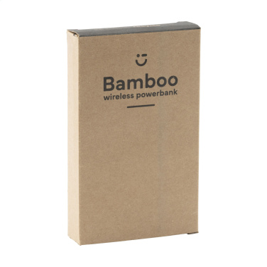 Logo trade promotional items picture of: Bamboo 8000 Wireless Powerbank wireless charger