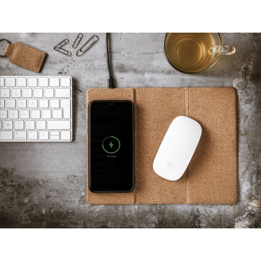 Logotrade corporate gifts photo of: Cork Wireless Charging Mousepad