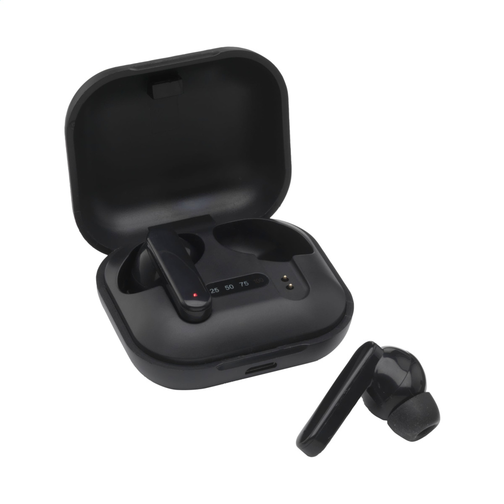 Logotrade promotional item image of: Aron TWS Wireless Earbuds in Charging Case