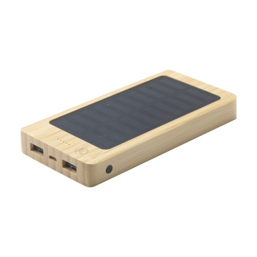 Logo trade promotional products image of: Solar Powerbank 8000+ Wireless Charger