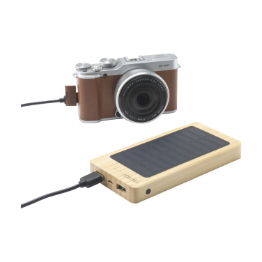 Logotrade promotional gift picture of: Solar Powerbank 8000+ Wireless Charger