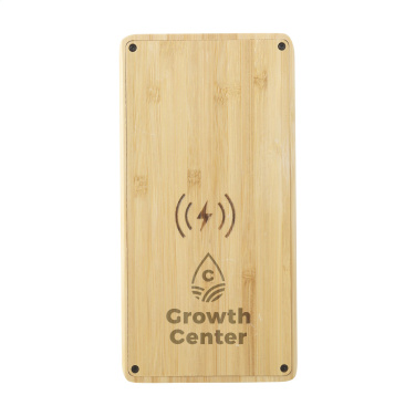 Logo trade business gift photo of: Solar Powerbank 8000+ Wireless Charger