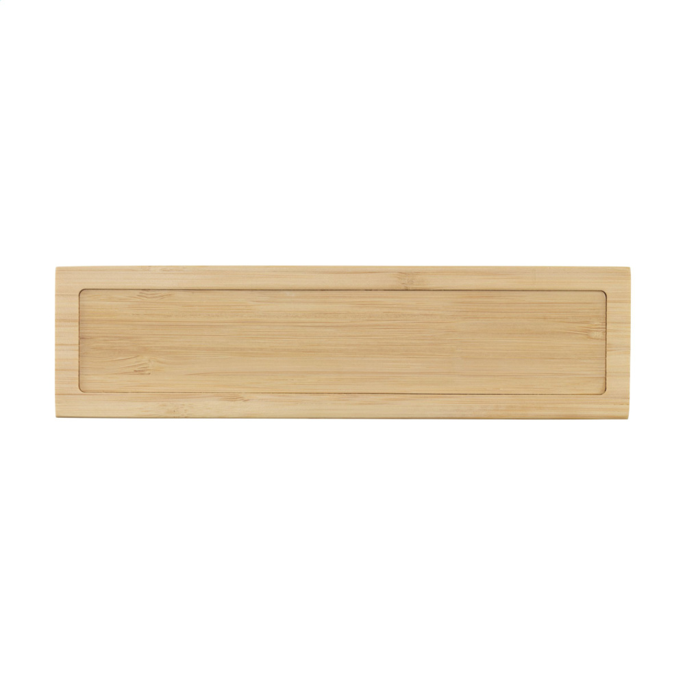 Logo trade business gift photo of: Bamboo Alarm Clock with Wireless Charger