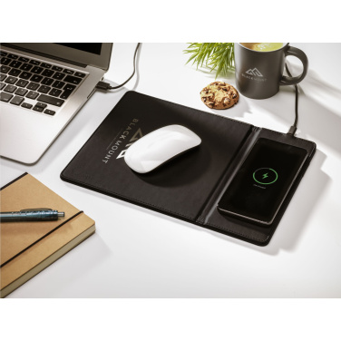 Logo trade promotional product photo of: RCS Recycled Wireless Charging Mousepad