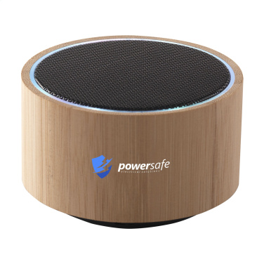 Logo trade advertising products image of: Wave Bamboo Wireless Speaker