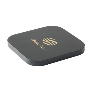 Logo trade promotional giveaway photo of: Bamboo Wireless Charger 15W