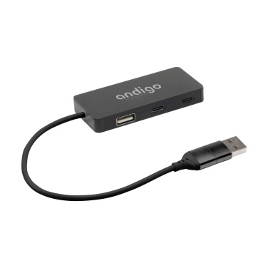 Logotrade promotional gifts photo of: Tecco GRS Recycled Alu USB Hub