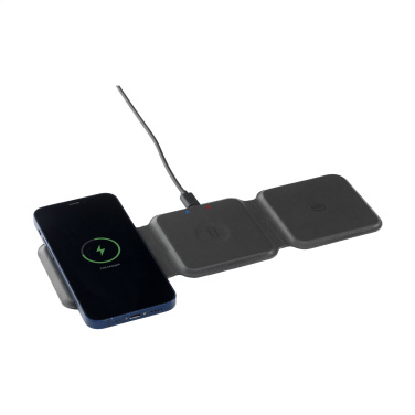 Logotrade promotional gift picture of: TriCharge RCS  Recycled PU Wireless Charger