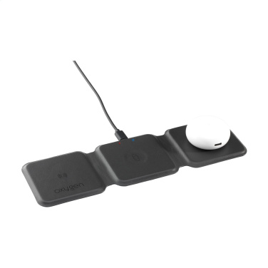 Logo trade advertising products image of: TriCharge RCS  Recycled PU Wireless Charger