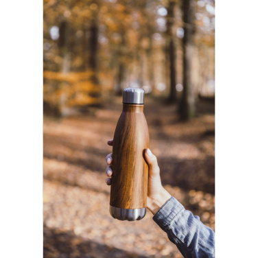 Logo trade promotional gifts picture of: Topflask Wood 500 ml drinking bottle