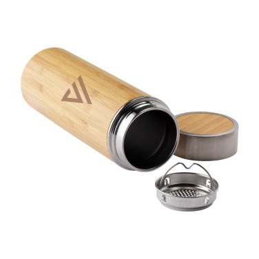 Logo trade corporate gifts image of: Osaka 360 ml bamboo thermo bottle/thermo cup