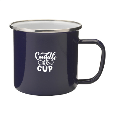 Logotrade promotional items photo of: Retro Silver Enamel Mug 350 ml