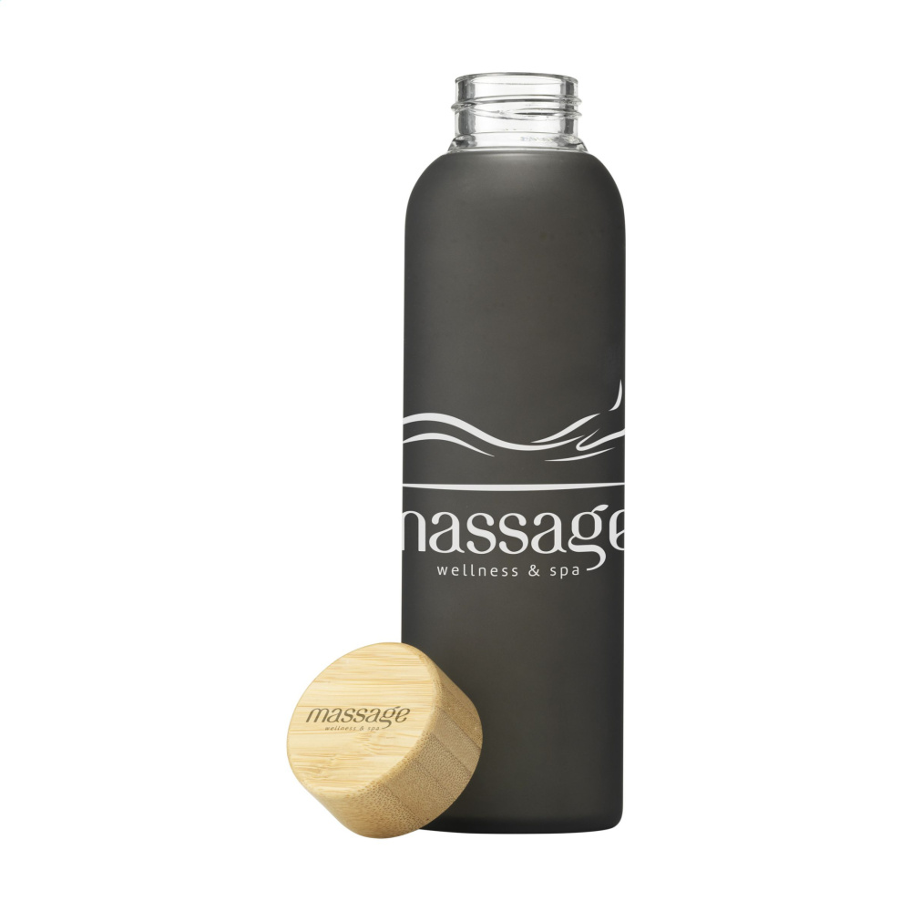 Logotrade promotional items photo of: Frosty Glass Bottle 550 ml drinking bottle