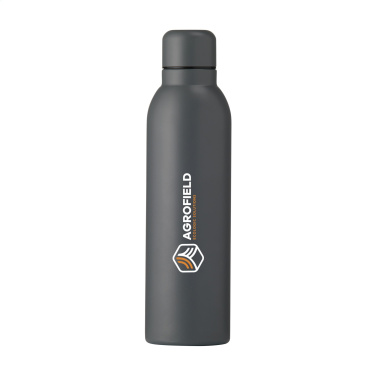Logo trade promotional merchandise photo of: Helios RCS Recycled Steel Bottle 470 ml