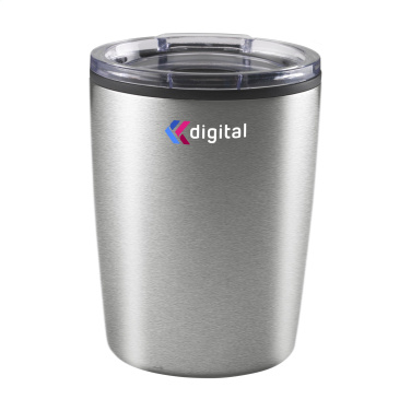 Logo trade promotional products image of: Espresso-to-Go Mug RCS Recycled Steel 170 ml