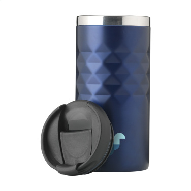 Logotrade promotional merchandise image of: Geometric Mug RCS Recycled Steel 280 ml thermo cup