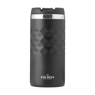 Logotrade promotional giveaway picture of: Geometric Mug RCS Recycled Steel 280 ml thermo cup