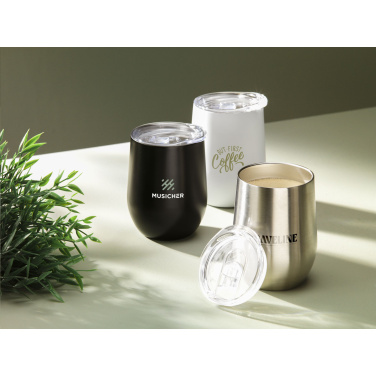 Logotrade promotional giveaway image of: Huevo RCS Recycled Steel Cup 350 ml thermo cup
