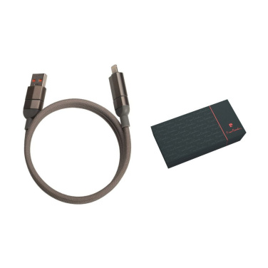 Logo trade promotional item photo of: Charging cable with data transfer DONNES Pierre Cardin