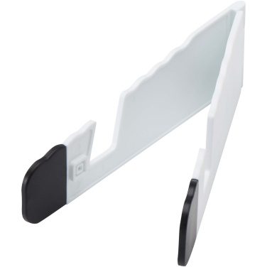 Logotrade promotional item image of: Buna recycled plastic foldable tablet and phone stand