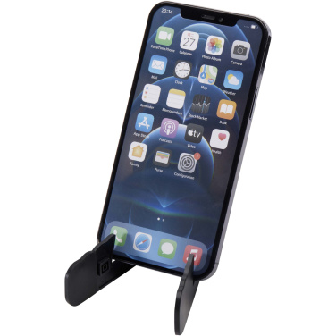 Logo trade promotional gift photo of: Buna recycled plastic foldable tablet and phone stand