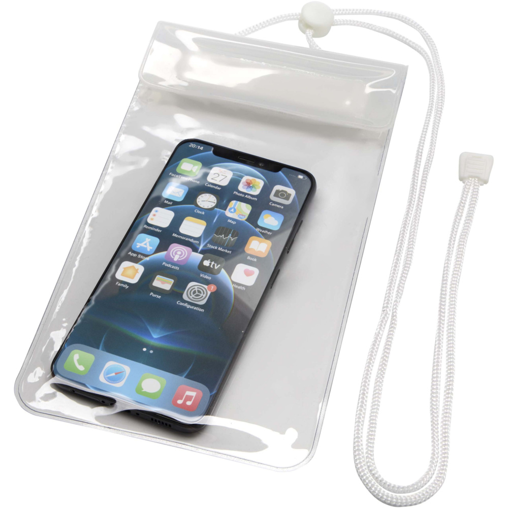 Logo trade corporate gifts image of: Dombay waterproof phone pouch size XL